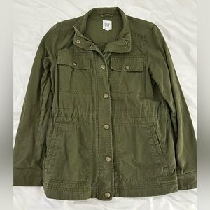 GAP Women's Utility Jacket in Olive